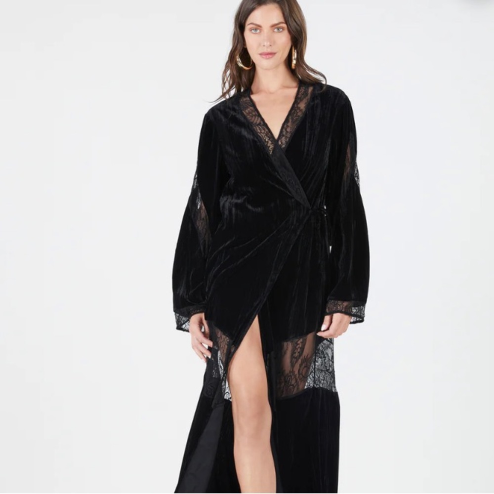 BCBGMAXAZRIA Graziana Velvet Wrap Dress NEW W/Tags